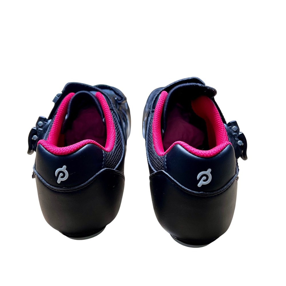 Peloton Cycling Shoes Men's Size 10/43 Black Tri-Strap‎ Cleats - Picture 7 of 8